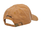 Cappello senape Offmode con logo ricamato e fibbia effetto ottone