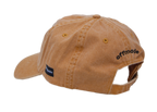 Cappello senape Offmode con logo ricamato e fibbia effetto ottone