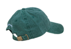 Cappello verde Offmode con logo ricamato e fibbia effetto ottone