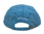 Cappello azzurro Offmode con logo ricamato e fibbia effetto ottone