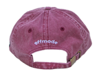 Cappello beige Offmode con logo ricamato e fibbia effetto ottone