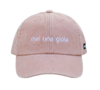 Cappello pesca Offmode con la frase "mai una gioia" ricamata