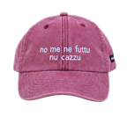 Cappello bordeaux Offmode con la frase salentina  "no me ne futtu nu cazzu" ricamata
