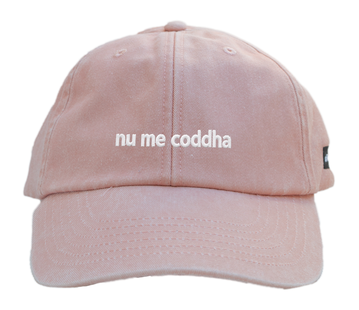 Cappello pesca Offmode con la frase salentina "nu me coddha" ricamata