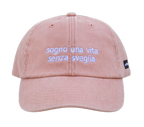 Cappello pesca Offmode con la frase "sogno una vita senza sveglia" ricamata