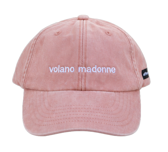 Cappello pesca Offmode con la frase "volano madonne" ricamata